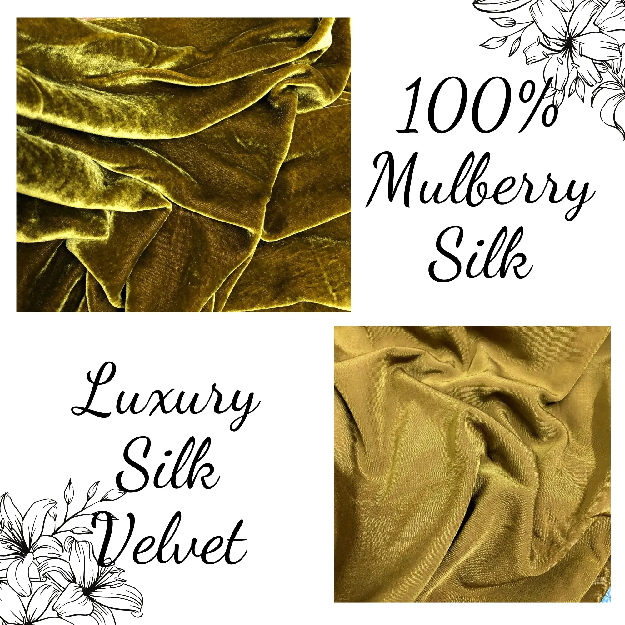 100% MULBERRY SILK VELVET fabric by the yard - Luxury Silk Velvet for Dress, Skirt, High End Garment - Silk apparel fabric - Velvet fabric