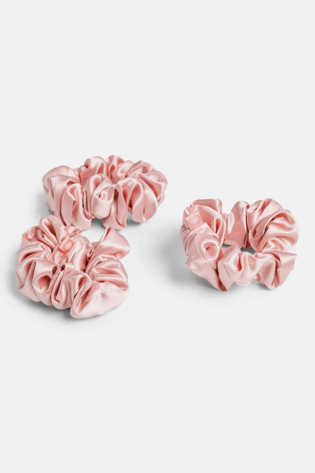 100% Pure Mulberry Silk Hair Scrunchies with Gift Box - Set of 3 Large Hair Ties