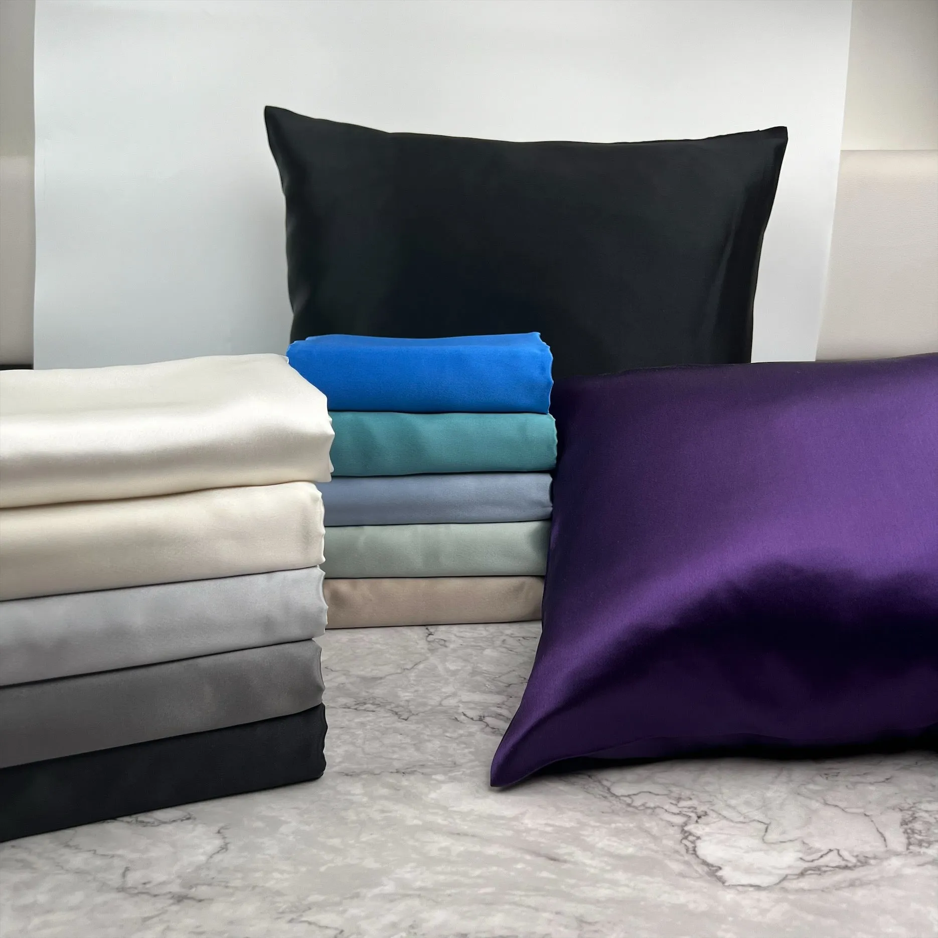 22 Momme Silk Pillowcase - Gunmetal