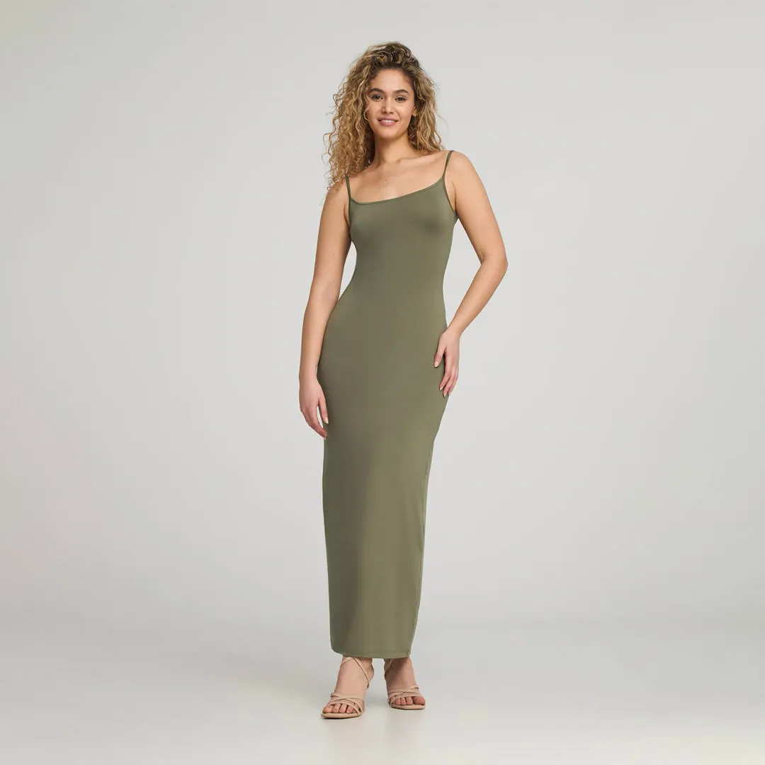 Adjustable Thin Straps Long Body Dress