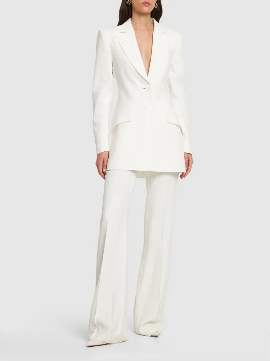 Alberta Ferretti   Fitted envers satin jacket 