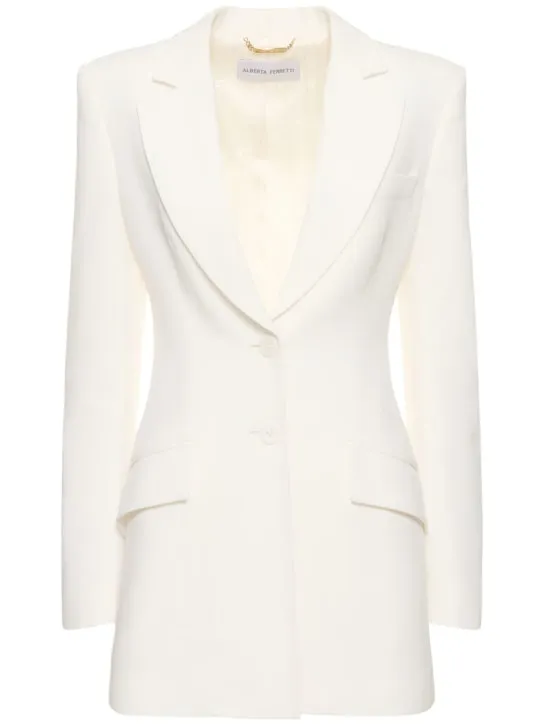 Alberta Ferretti   Fitted envers satin jacket 