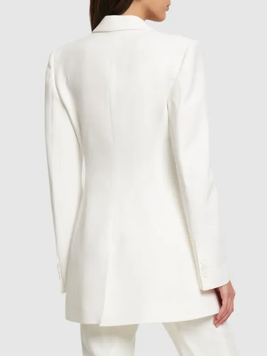 Alberta Ferretti   Fitted envers satin jacket 