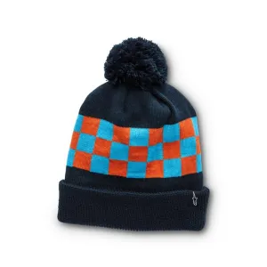 Alpinestars Winning Beanie Navy With Red Blue Checkers