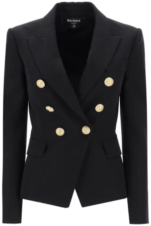 Balmain double-breasted jacket in wool