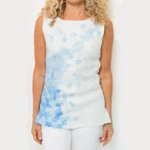 Blue & White Cascade Tunic