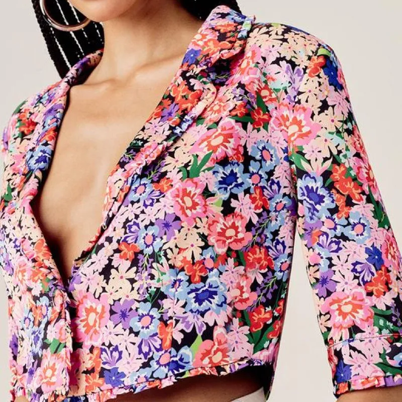 Bouquet Cropped Blazer