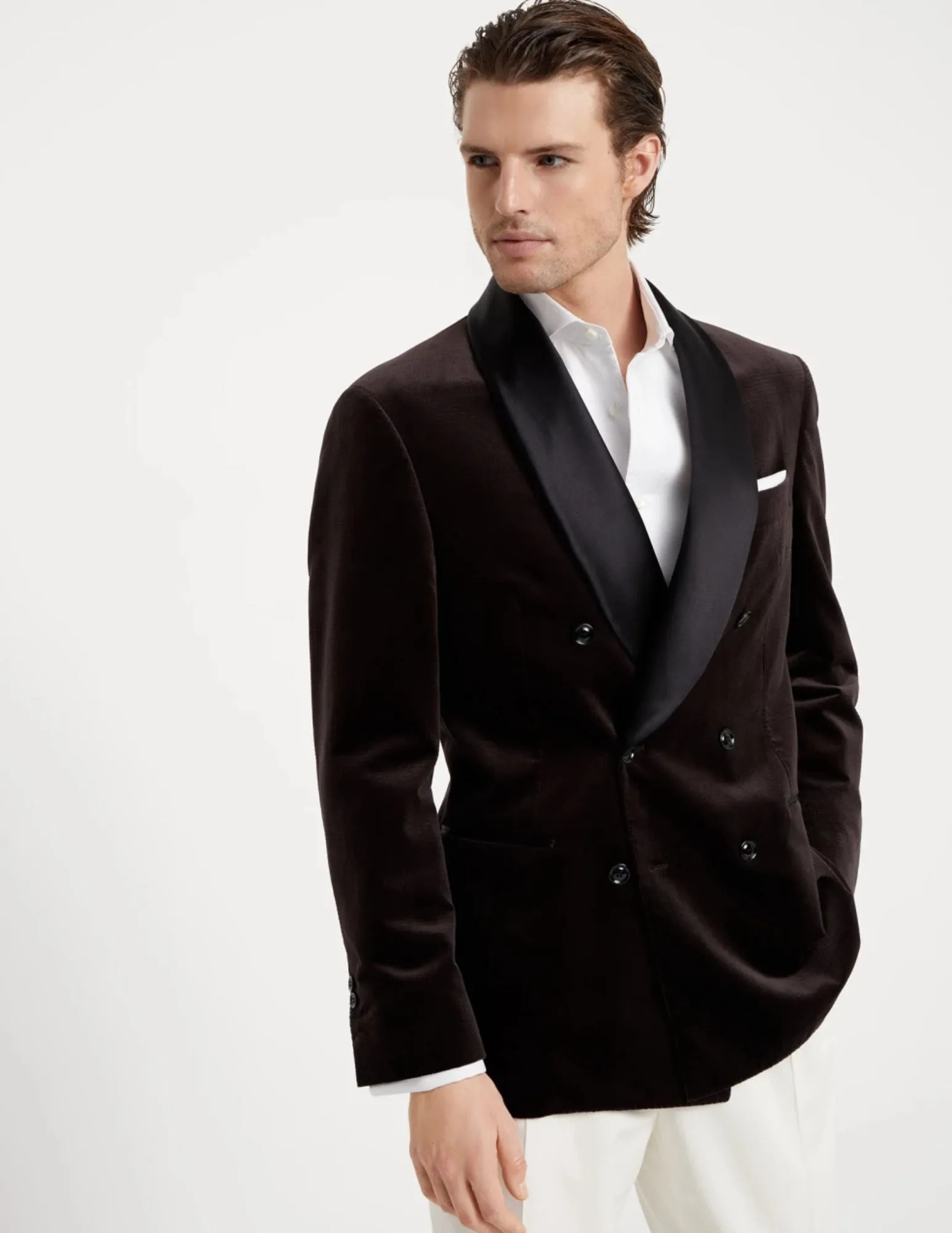 Brown Velvet Dinner Jacket