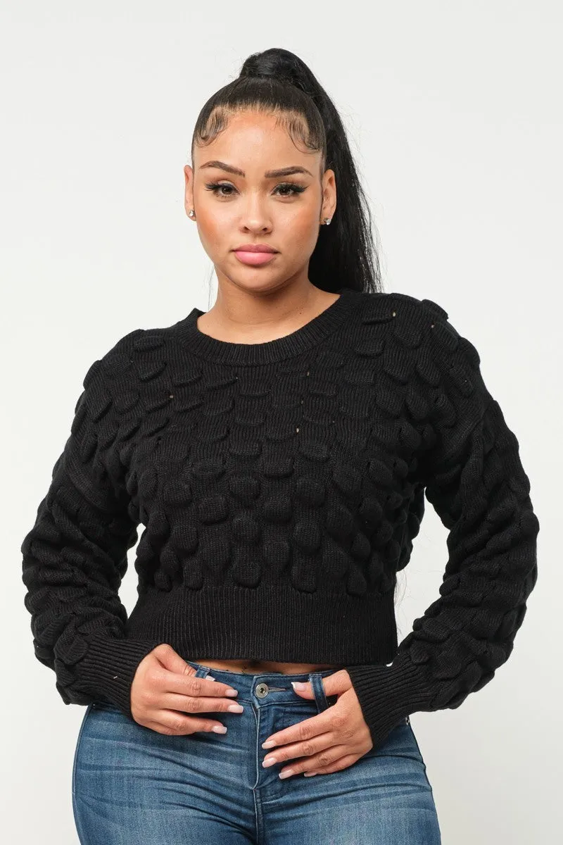 Checker Sweater Top - 3 colors