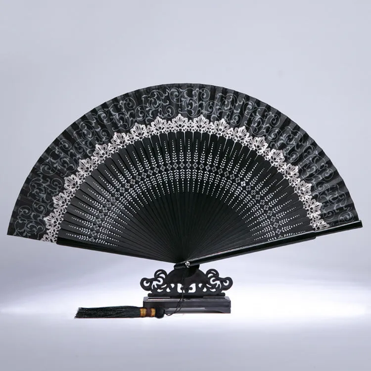 Chinese Style Lace Portable Silk Fan