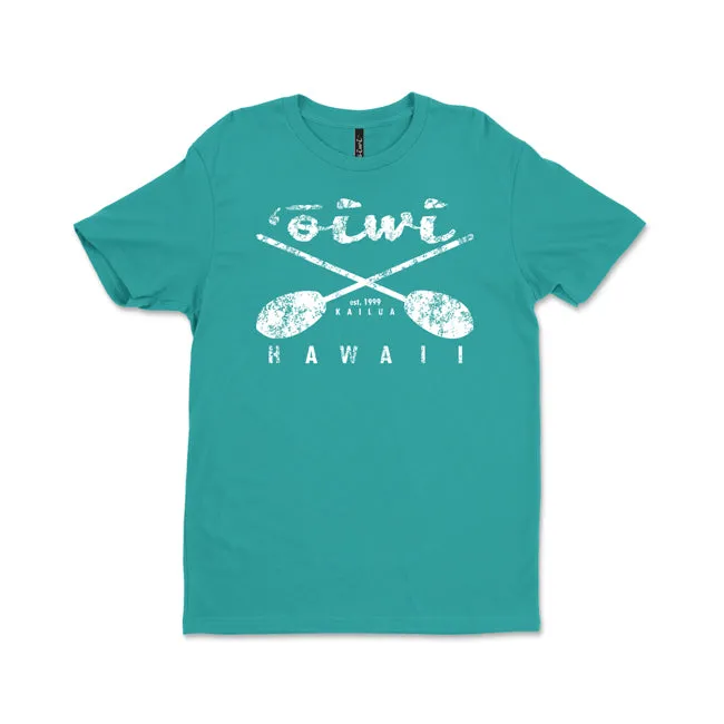 Cross Paddles T-shirt in Teal