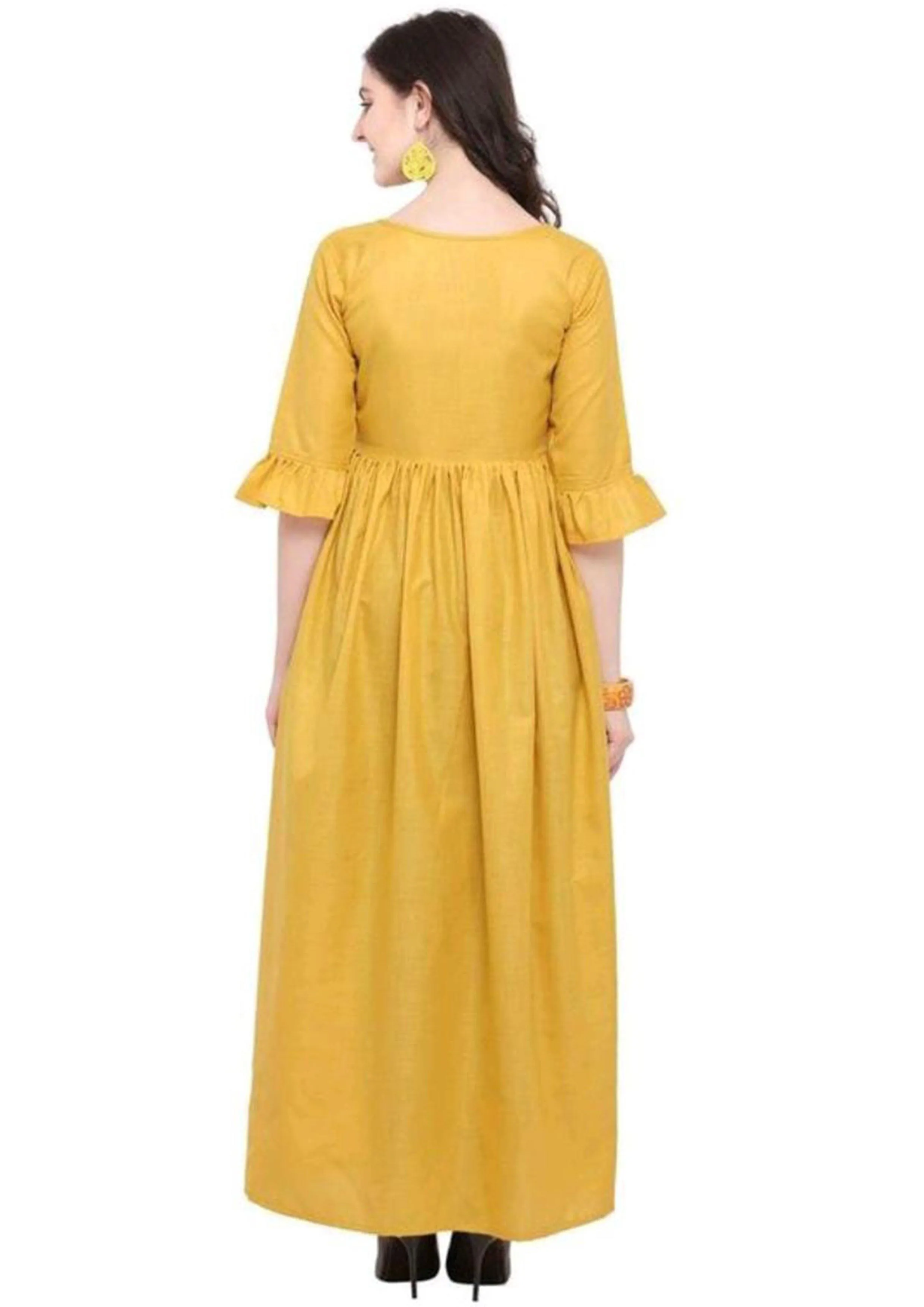 Designer Mart Cotton Maxi Gown Dress