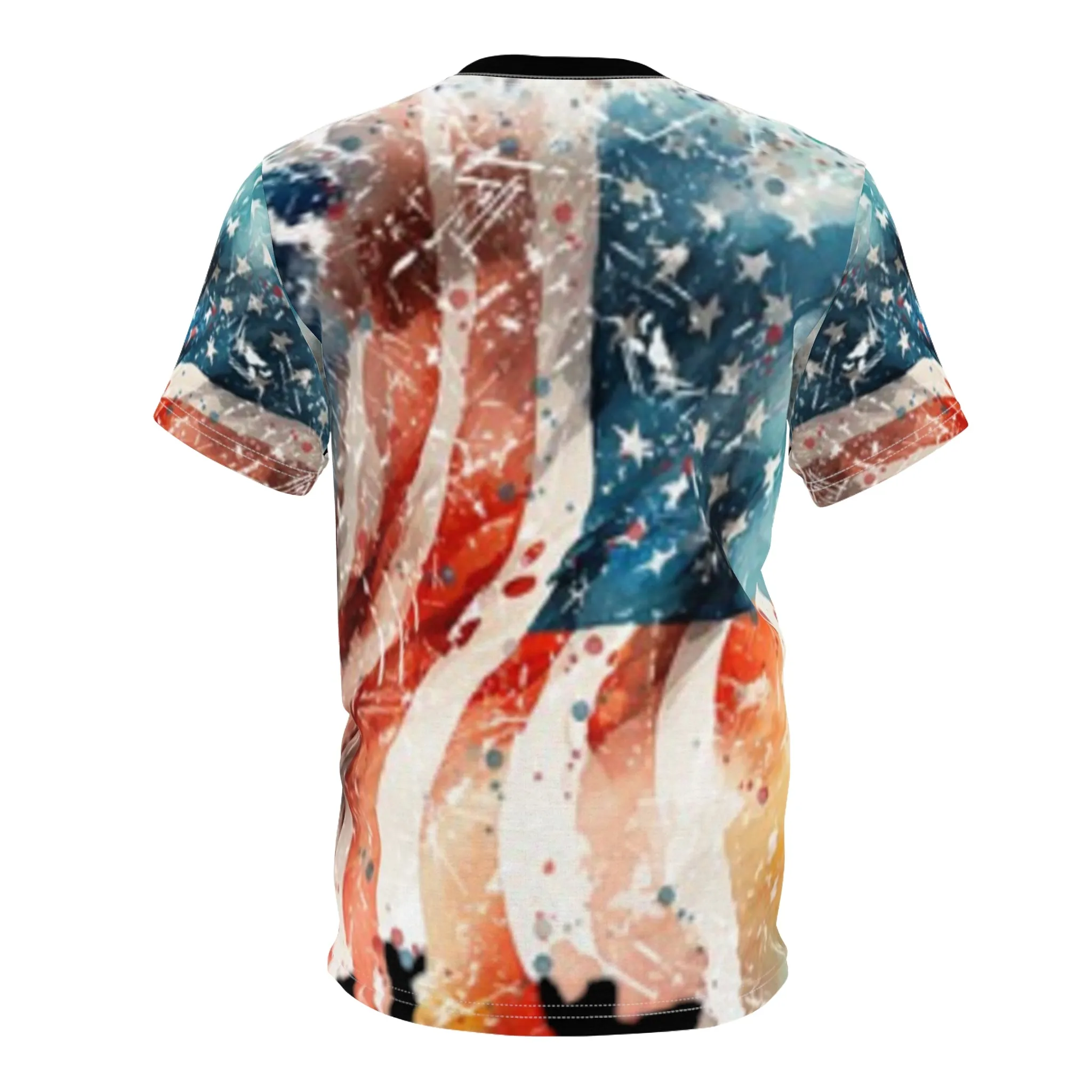 Distressed American Flag BTomak Art AOP Tshirt