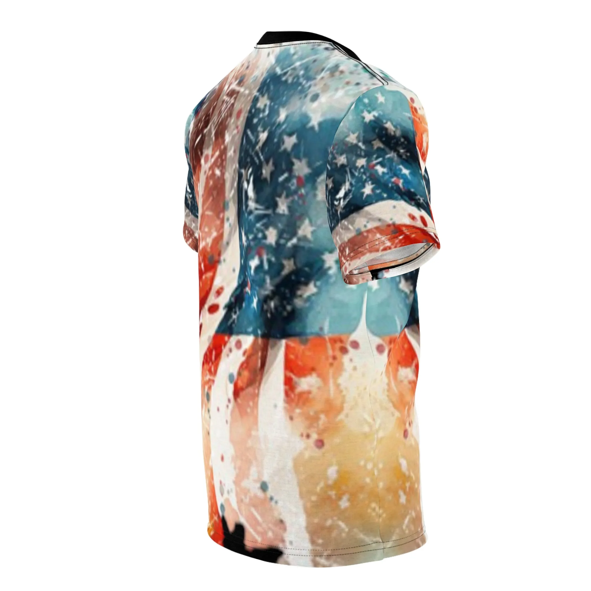 Distressed American Flag BTomak Art AOP Tshirt