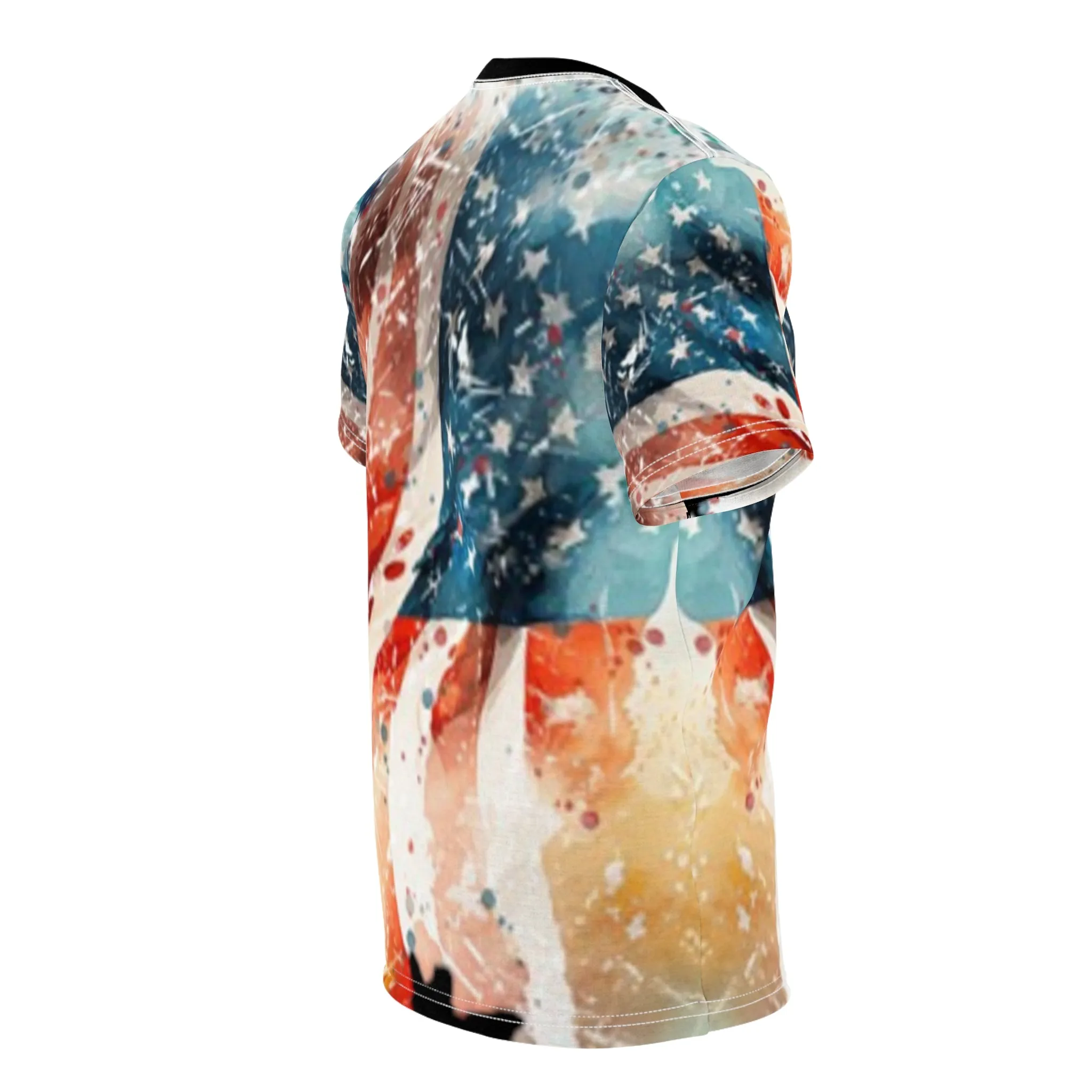 Distressed American Flag BTomak Art AOP Tshirt