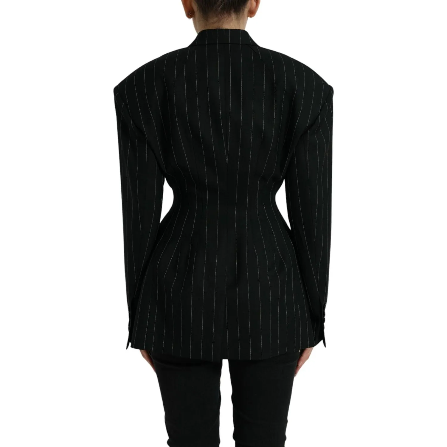 Dolce & Gabbana Elegant Striped Virgin Wool Blazer