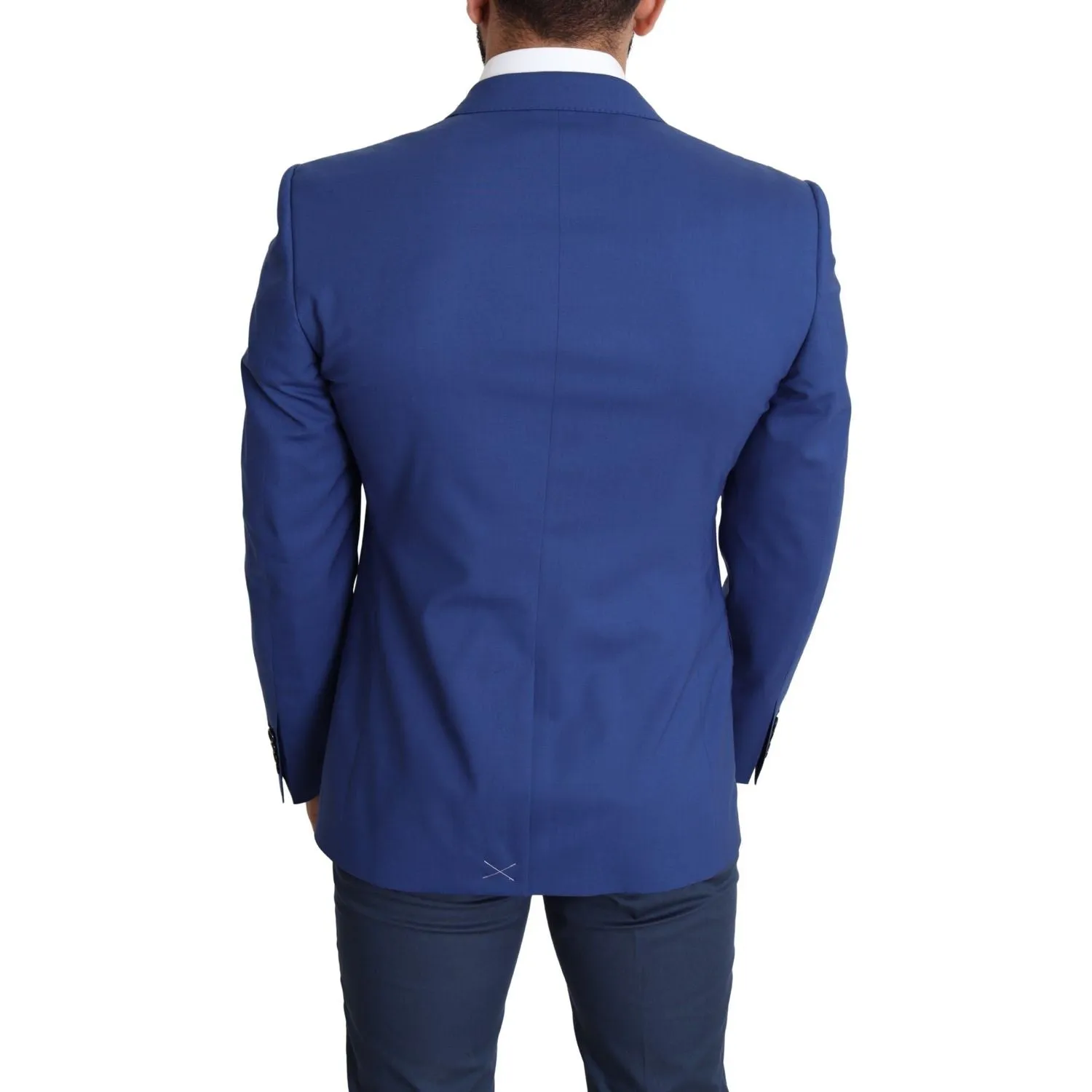 Dolce & Gabbana Exquisite Blue Wool Martini Blazer Jacket