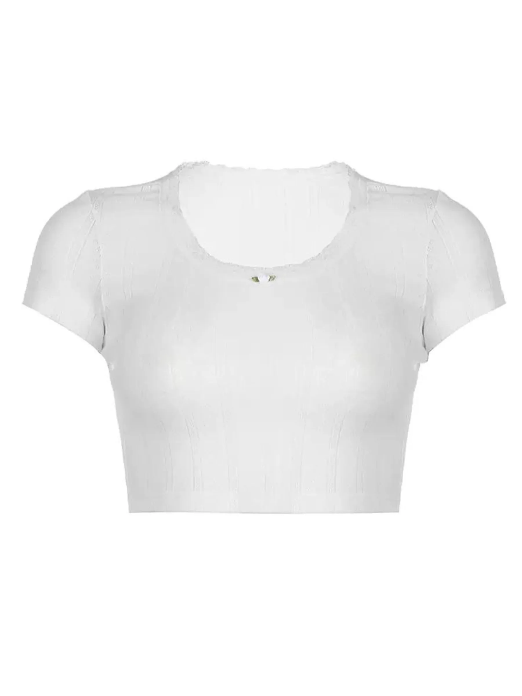 Emily Short Sleeve Crop Top