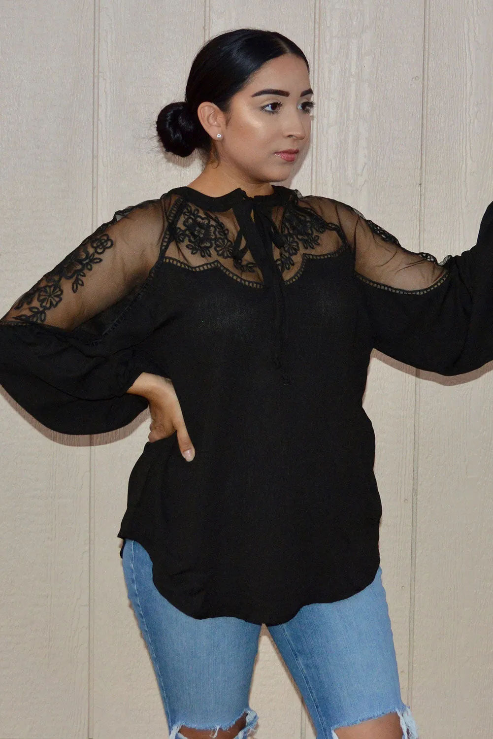 Formal Invitation Lace Blouse