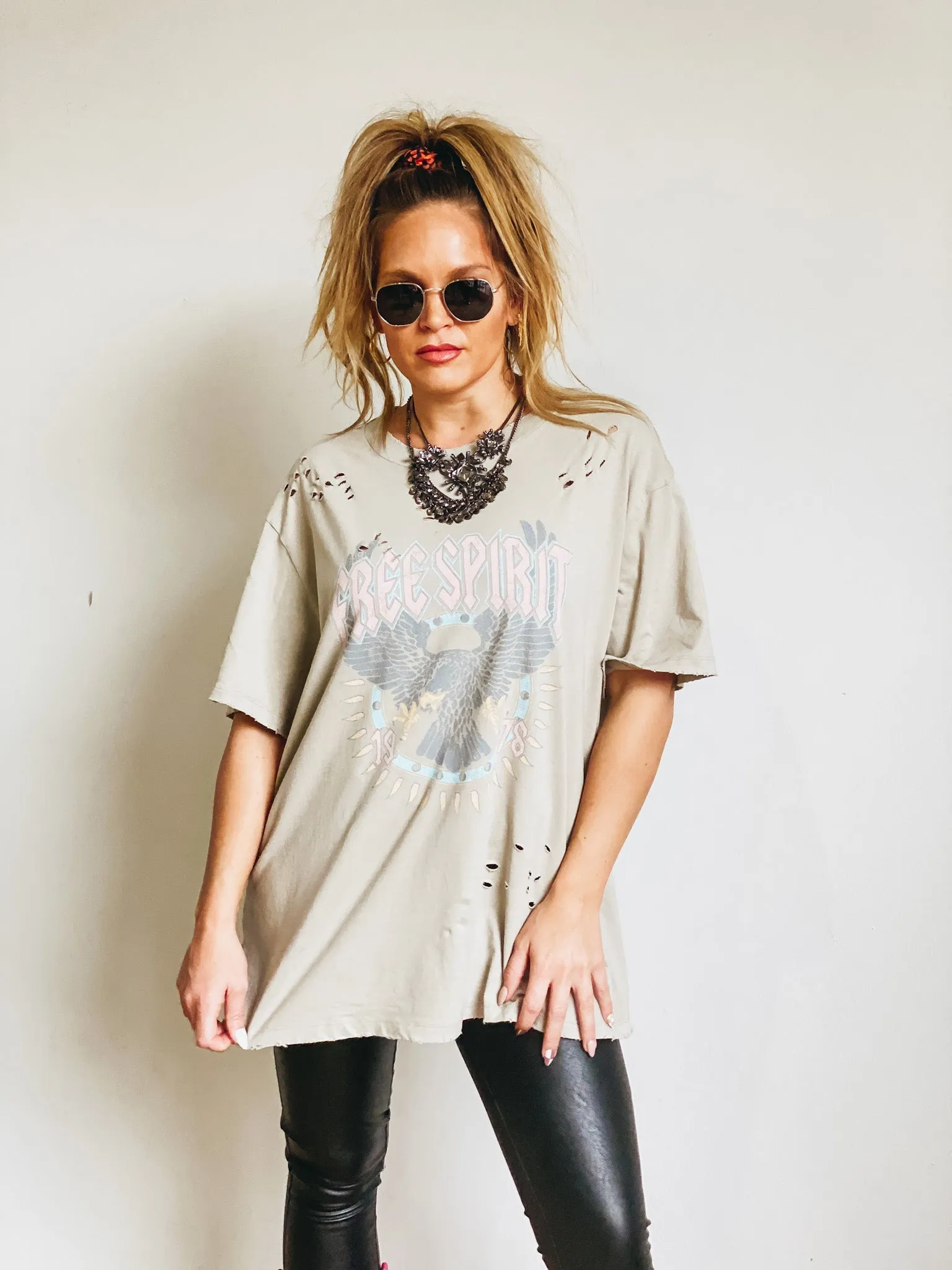 Free Spirit Oversized Graphic Tee