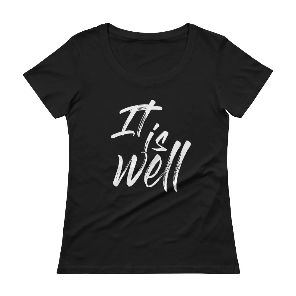 It is well  - Lightweight Ladies' Scoopneck T-Shirt