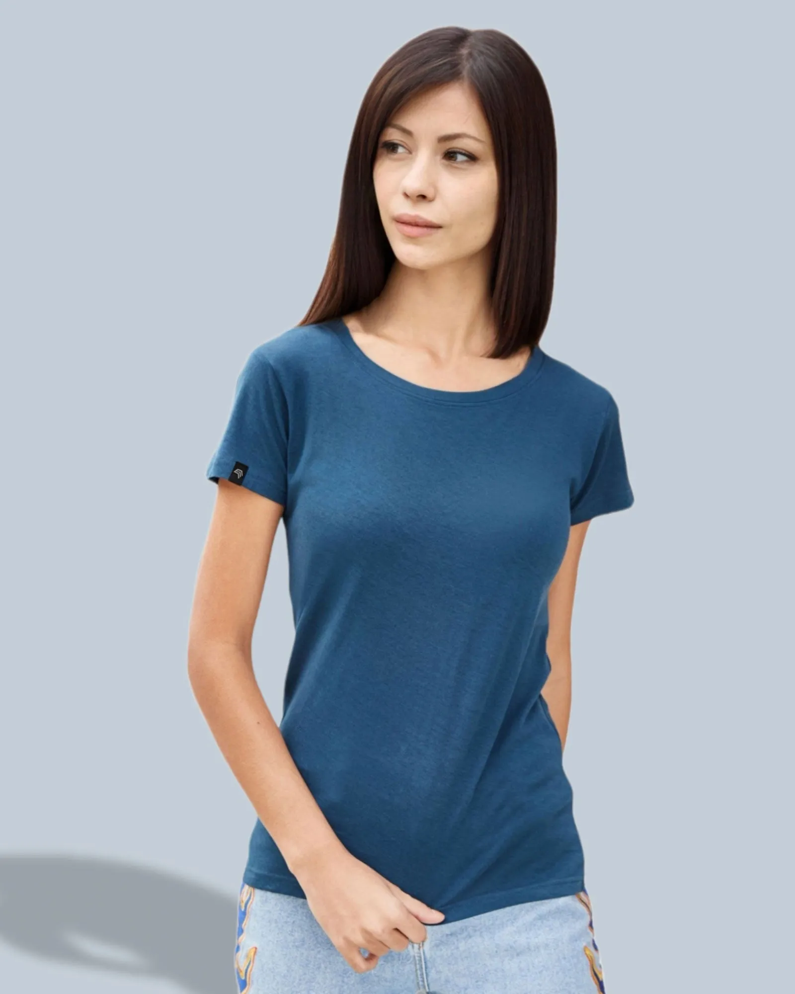 JAN 8007 ― Damen Bio-Baumwolle T-Shirt - Blau Mint Grün