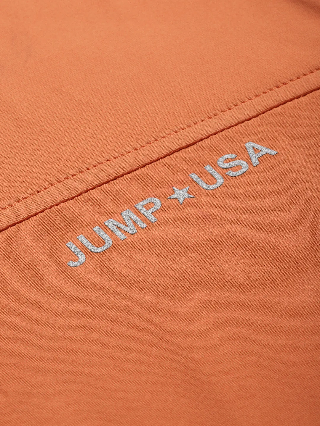 JUMP USA Men Orange-White Rapid Dry Training Tank T-Shirt