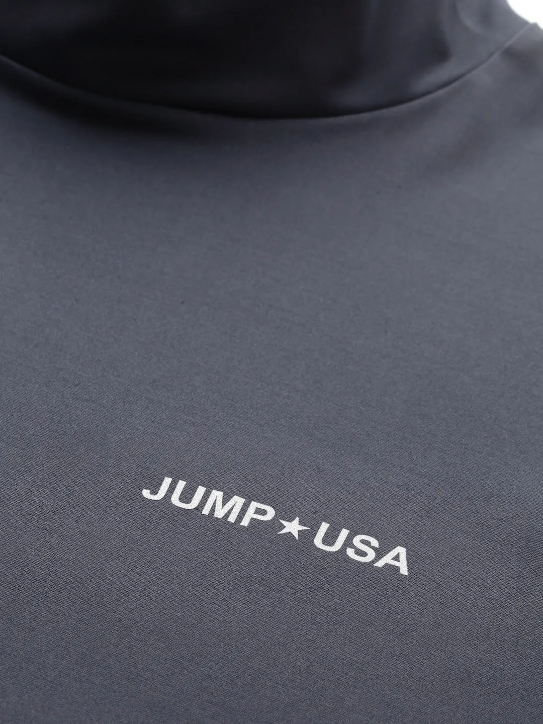 JUMP USA Men's Solid Yoga Seamless High Neck T-shirt