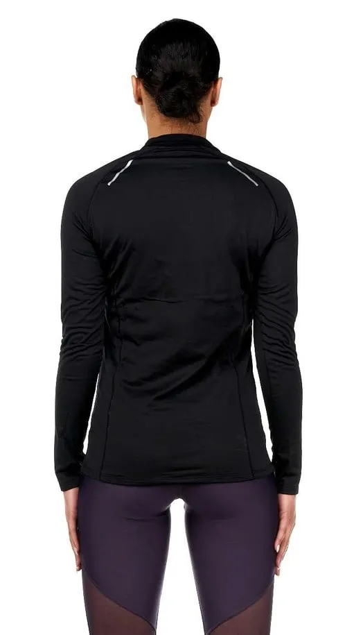 Killer Whale Long Sleeve Gym Tops Women Tshirt Quick Dry Fit half zip