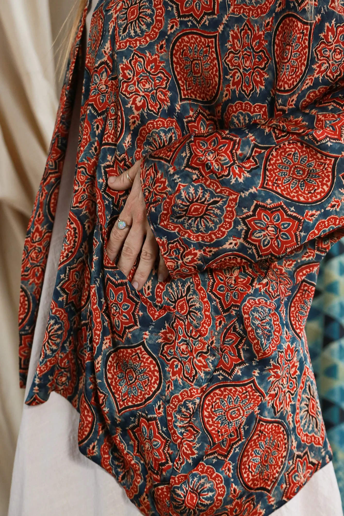 Kimono Silk Modal Ajrakh