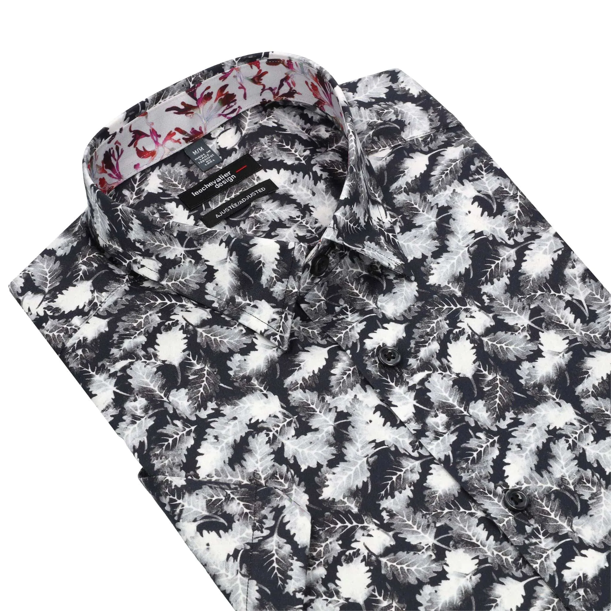 Oak Print Cotton Short Sleeve Shirt