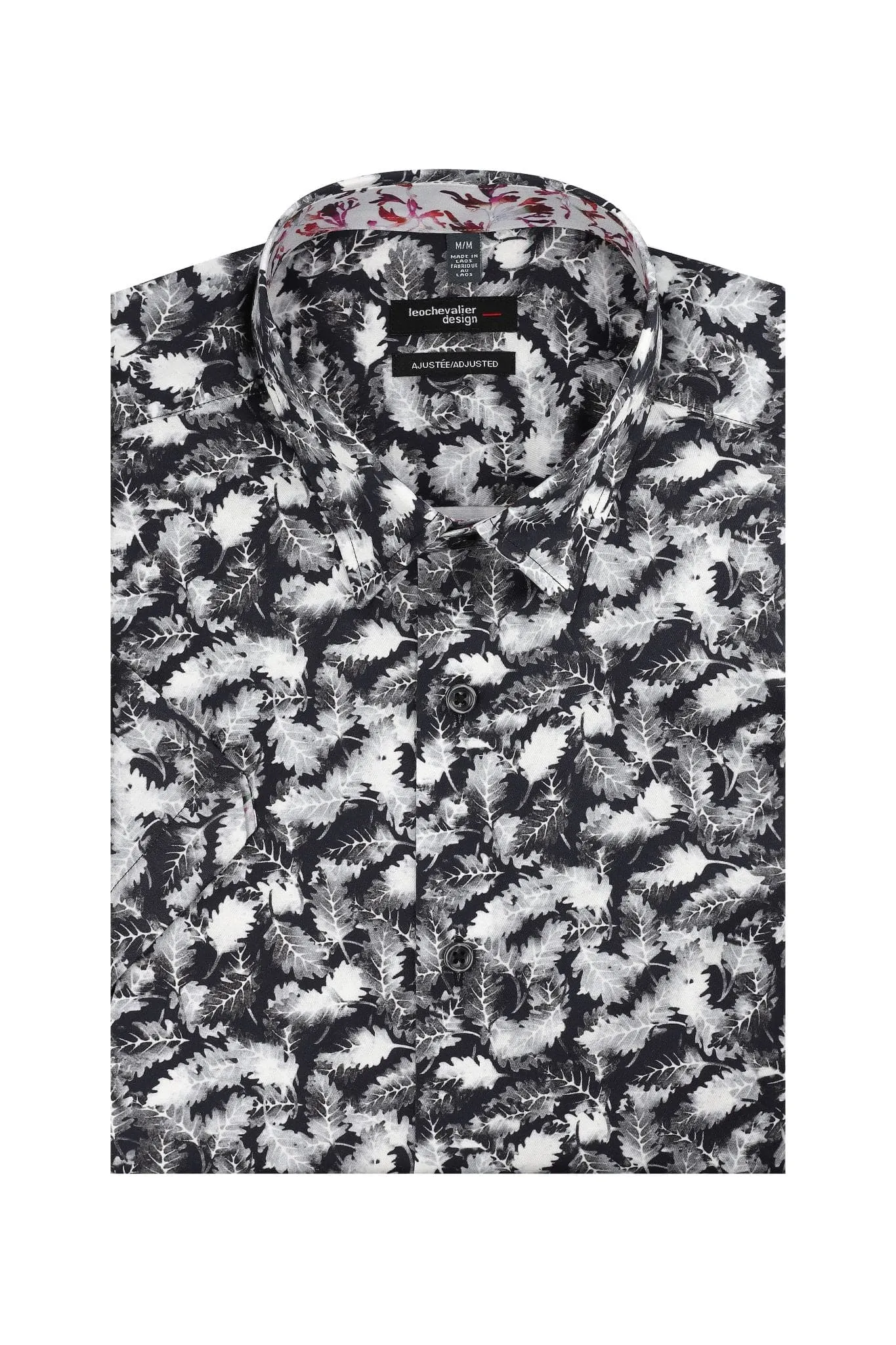 Oak Print Cotton Short Sleeve Shirt