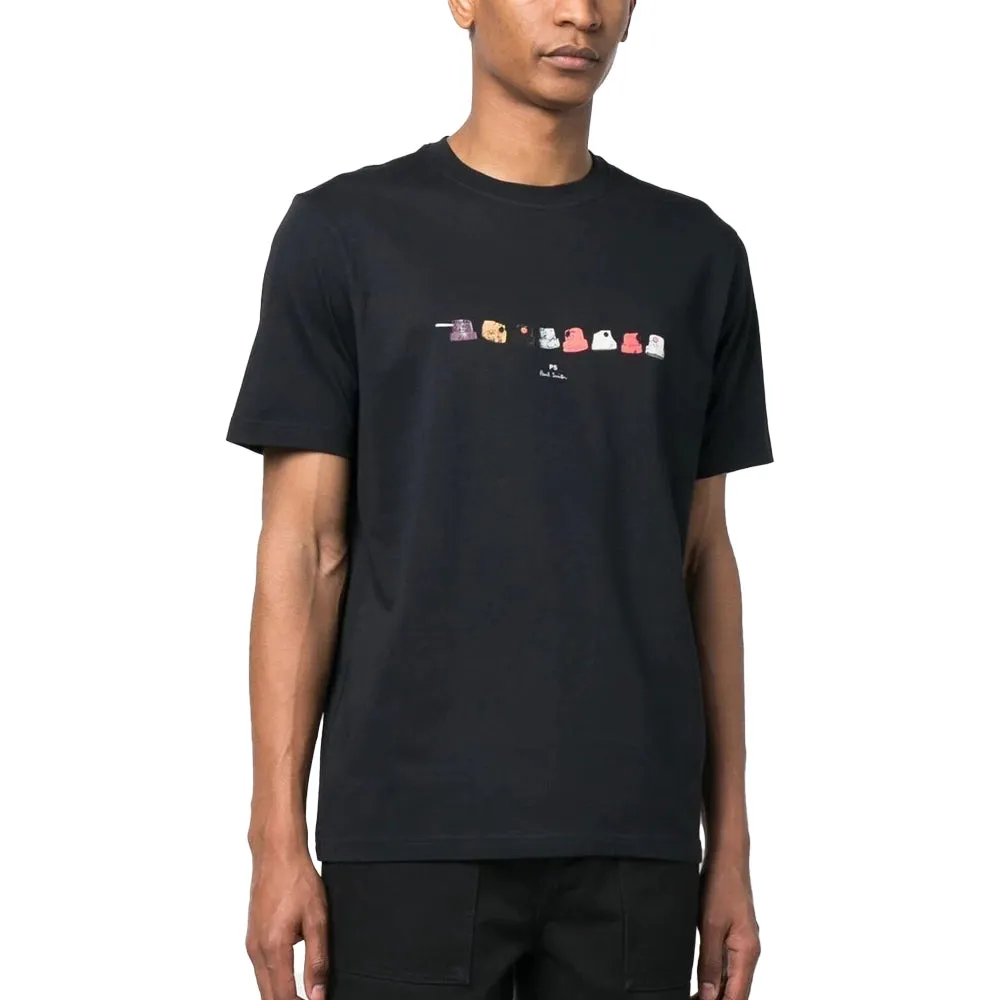 PAUL SMITH Tshirt SS Reg Fit Nozzles - Black