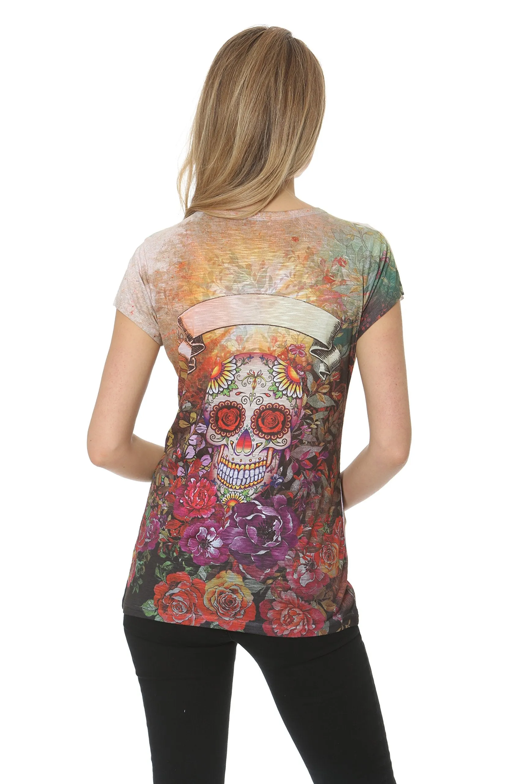 Phoenix Sugar Skull T Shirt