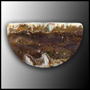 PLU139c Sunny Slope Plume Agate Cabochon