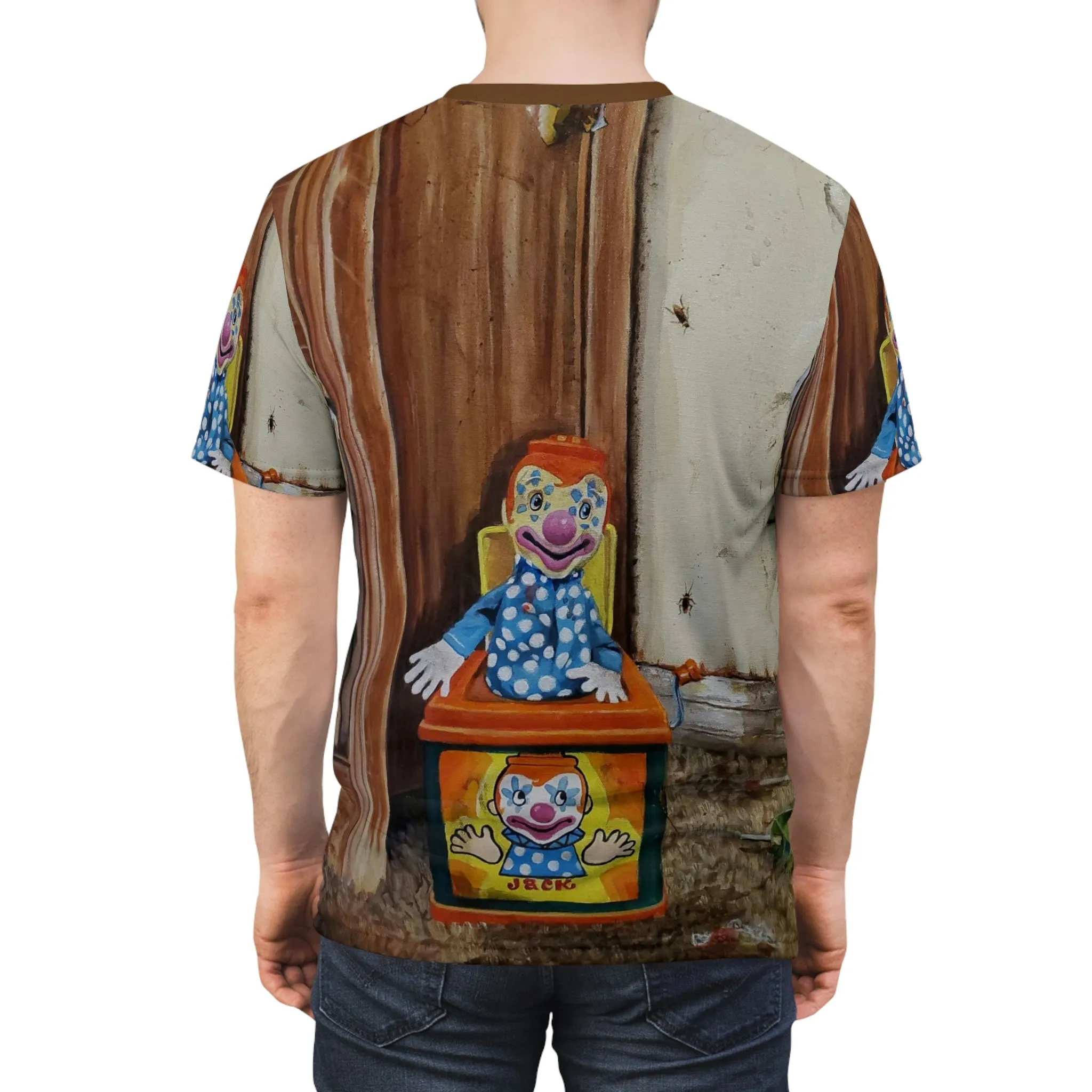 "Jack in the Box" Toys in the Hood #2 of series Unisex All Over Print Cut & Sew Tee