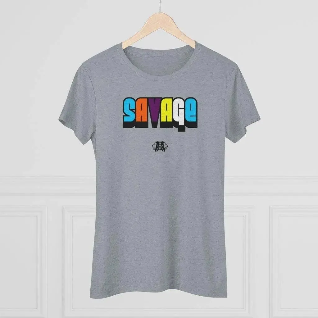 Savage- Women's Triblend Tee