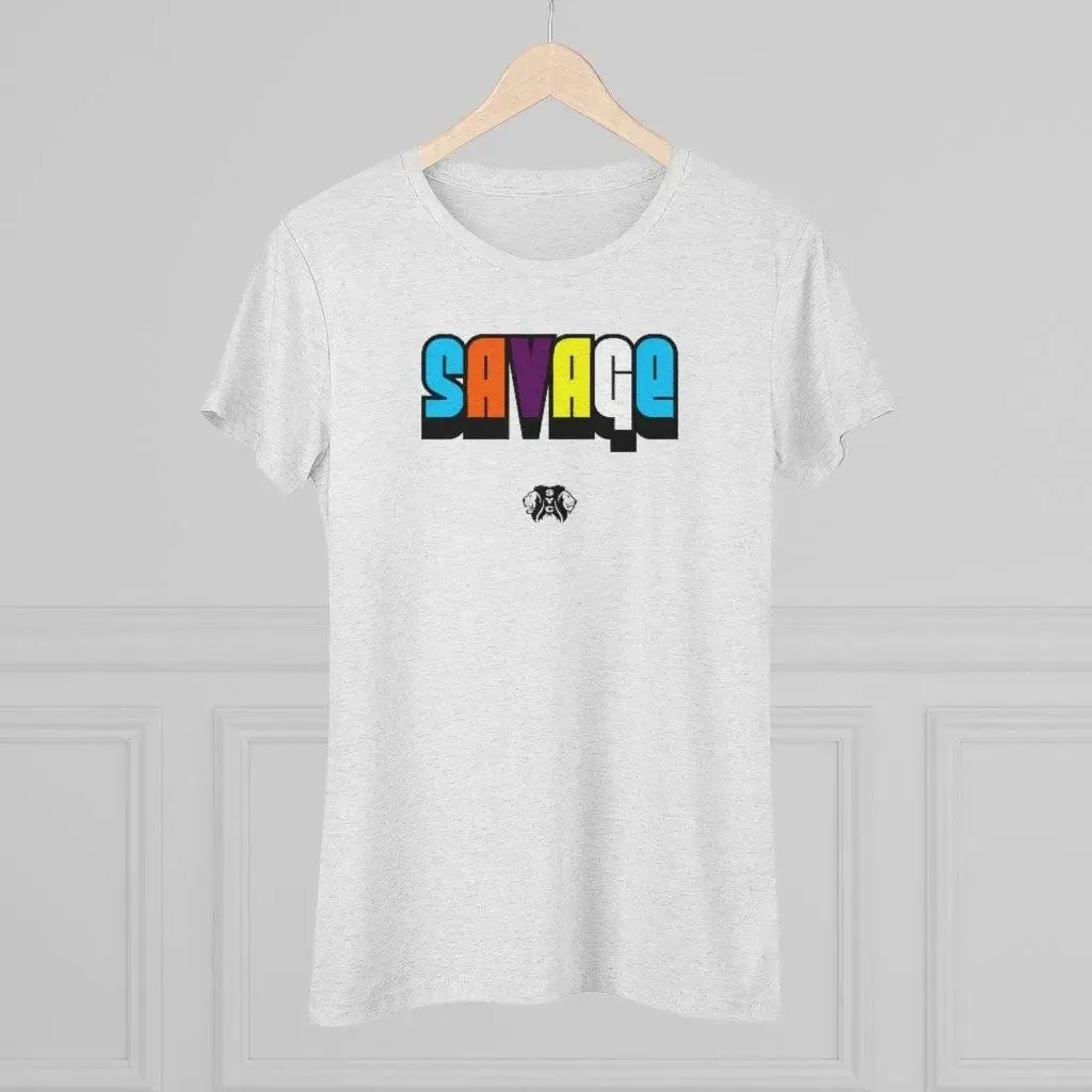 Savage- Women's Triblend Tee