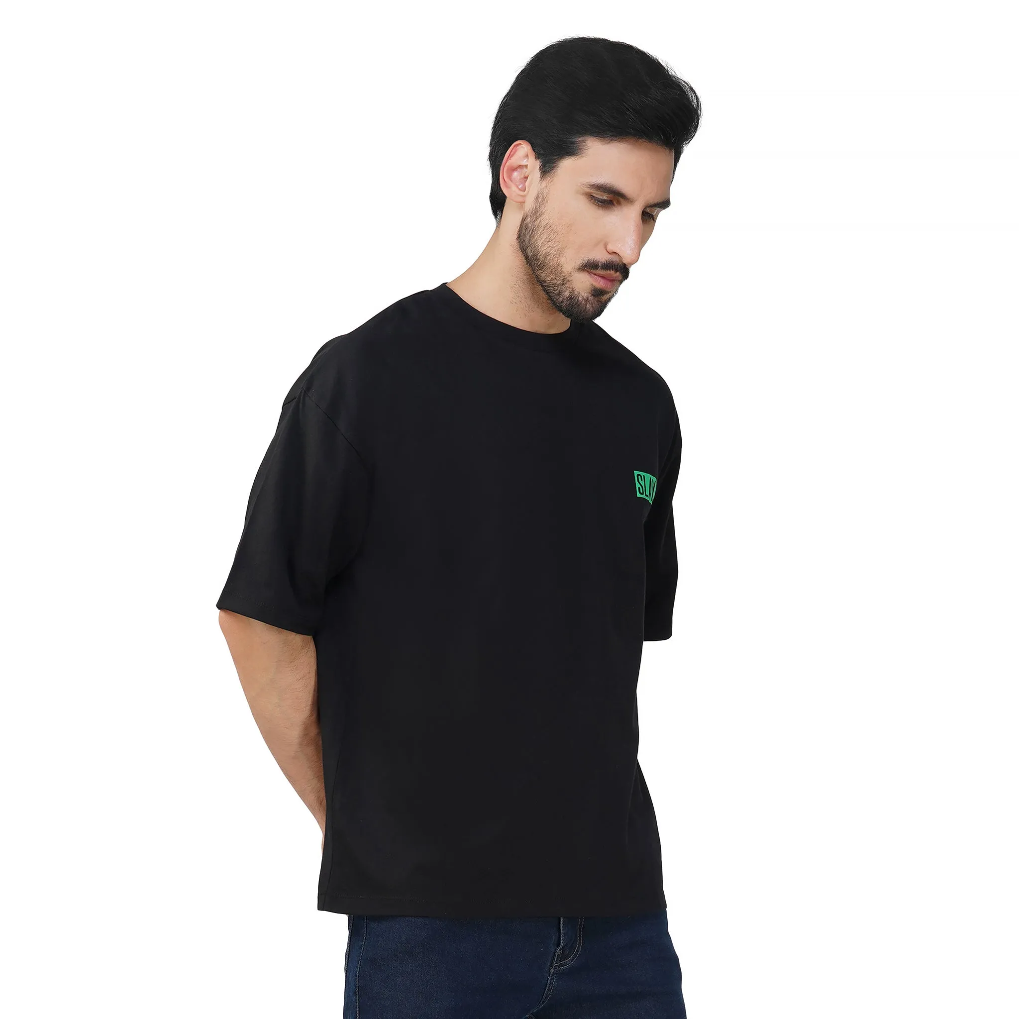 SLAY. Men's "Get High - Stay High" Oversized Drop shoulder T shirt