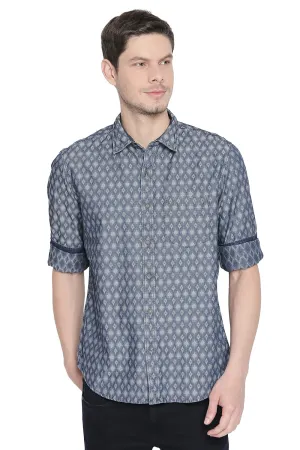 Slim Fit Jacquard Shirt