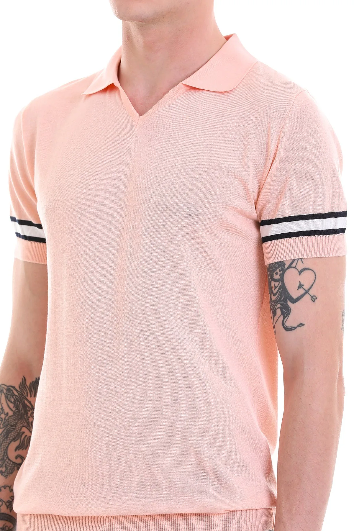 Slim Fit Pink Polo T-Shirt