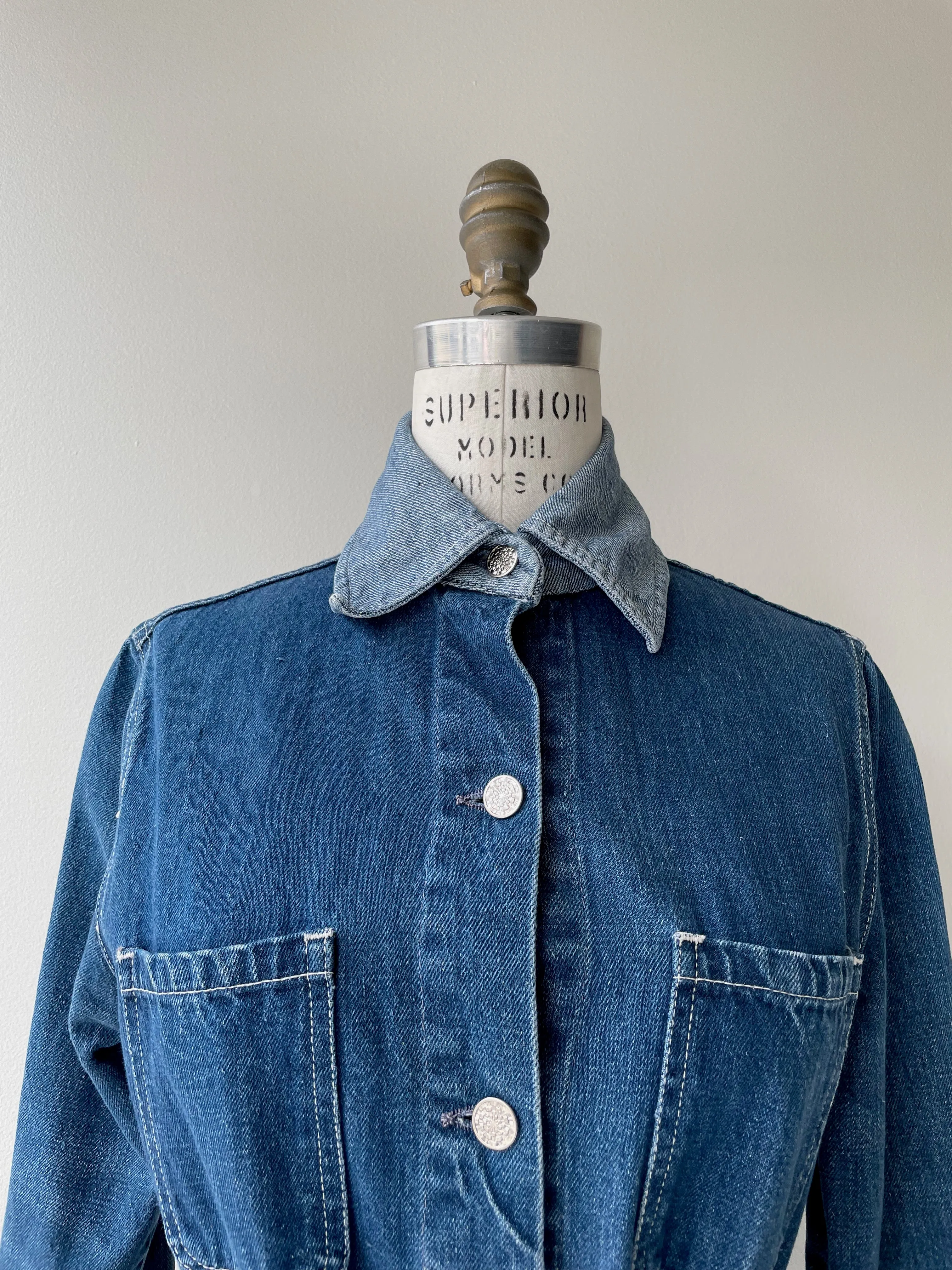 Two Tone 1970s Denim Jacket