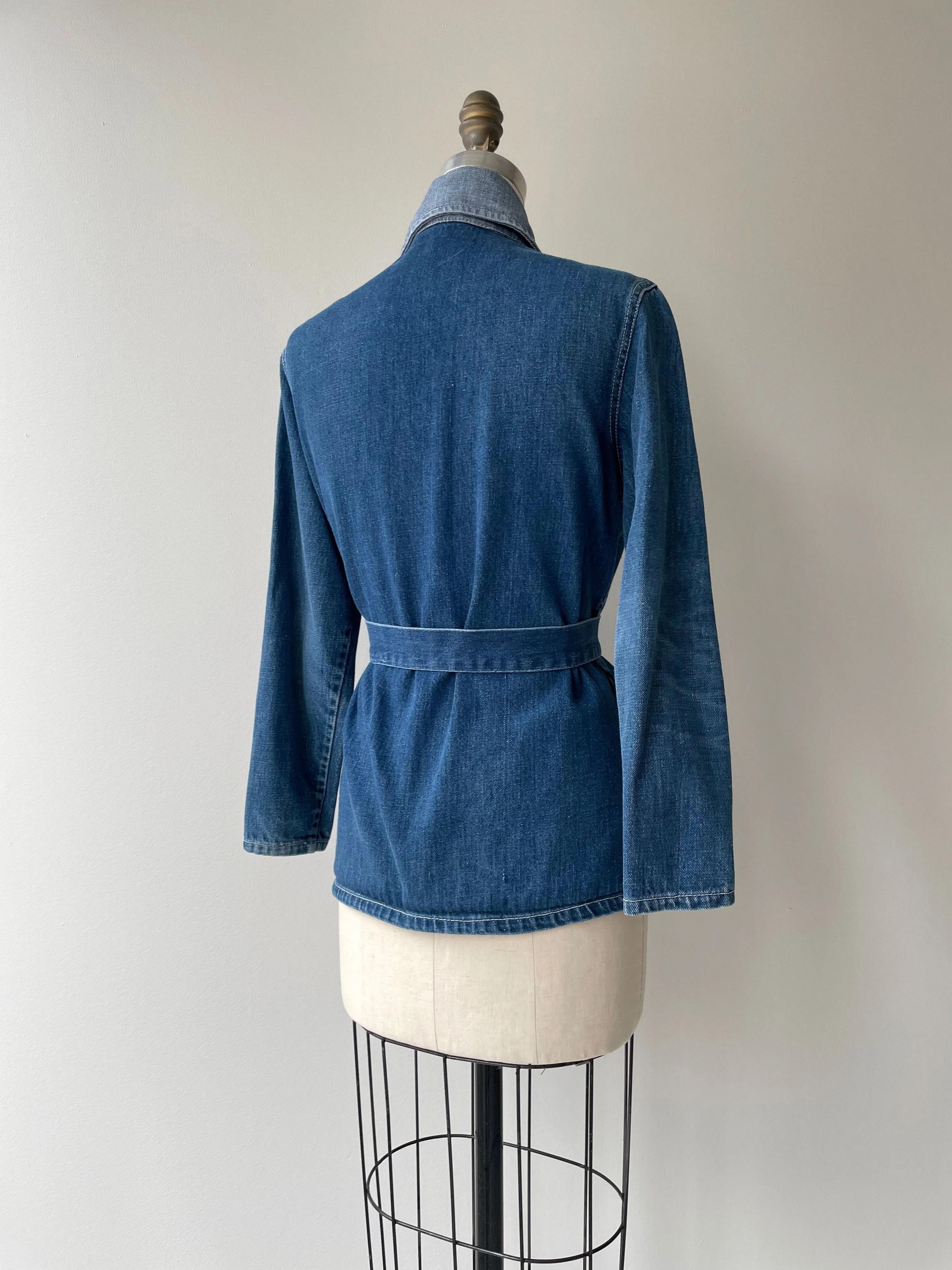 Two Tone 1970s Denim Jacket