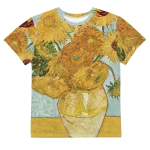 Van Gogh Inspired Sunflowers Teen T-Shirt