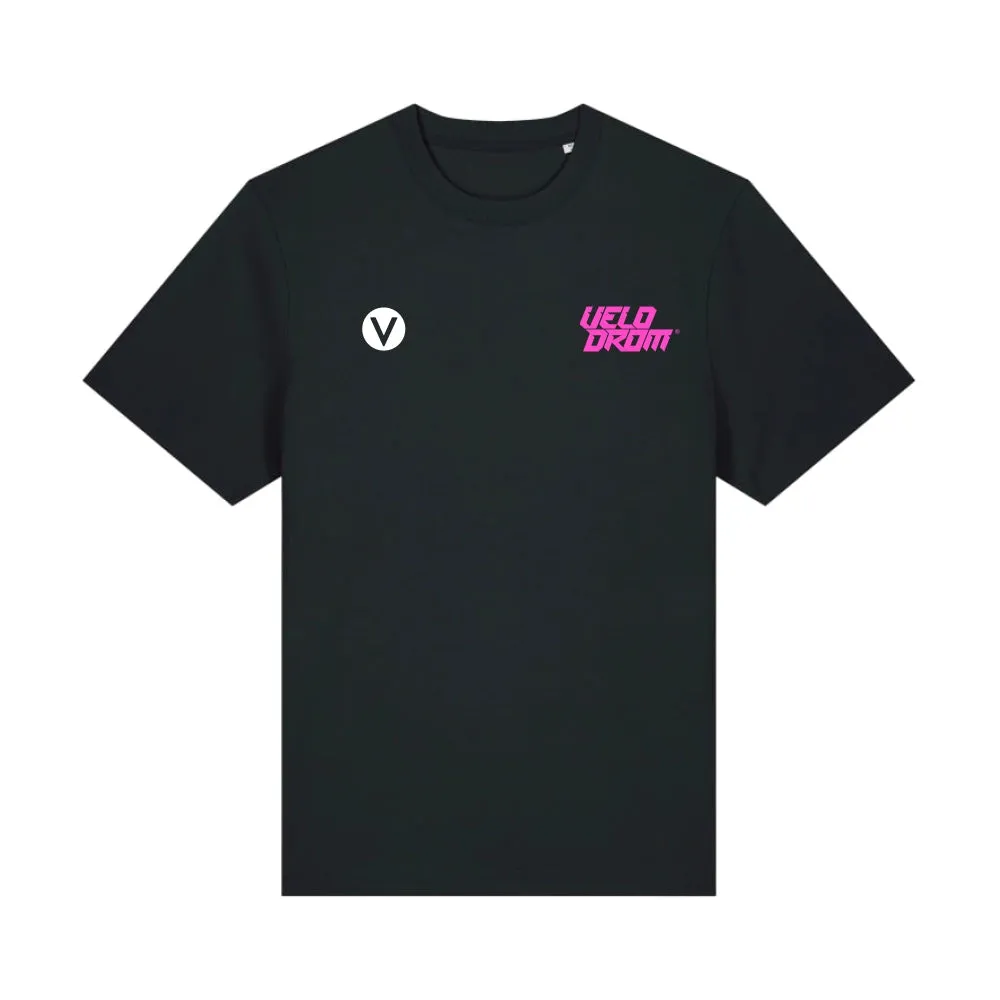 VELODROM RaceDay Tshirt SS24 - Black/Fluor Green