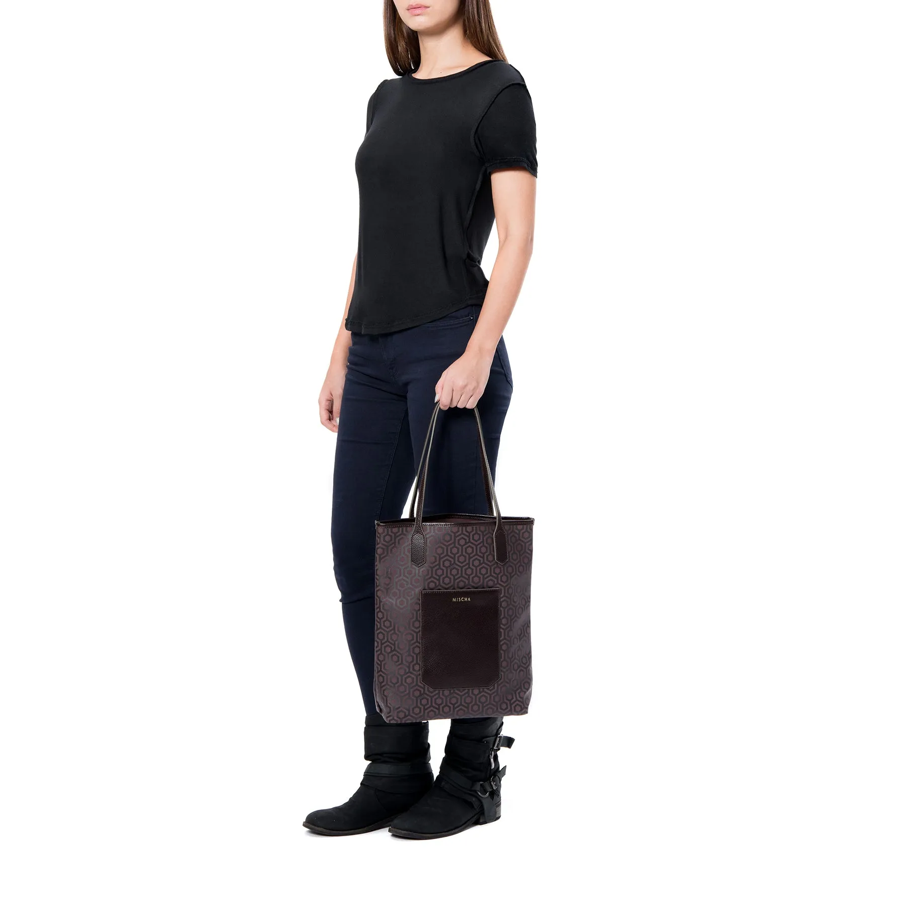 Vertical Tote - Rosewood