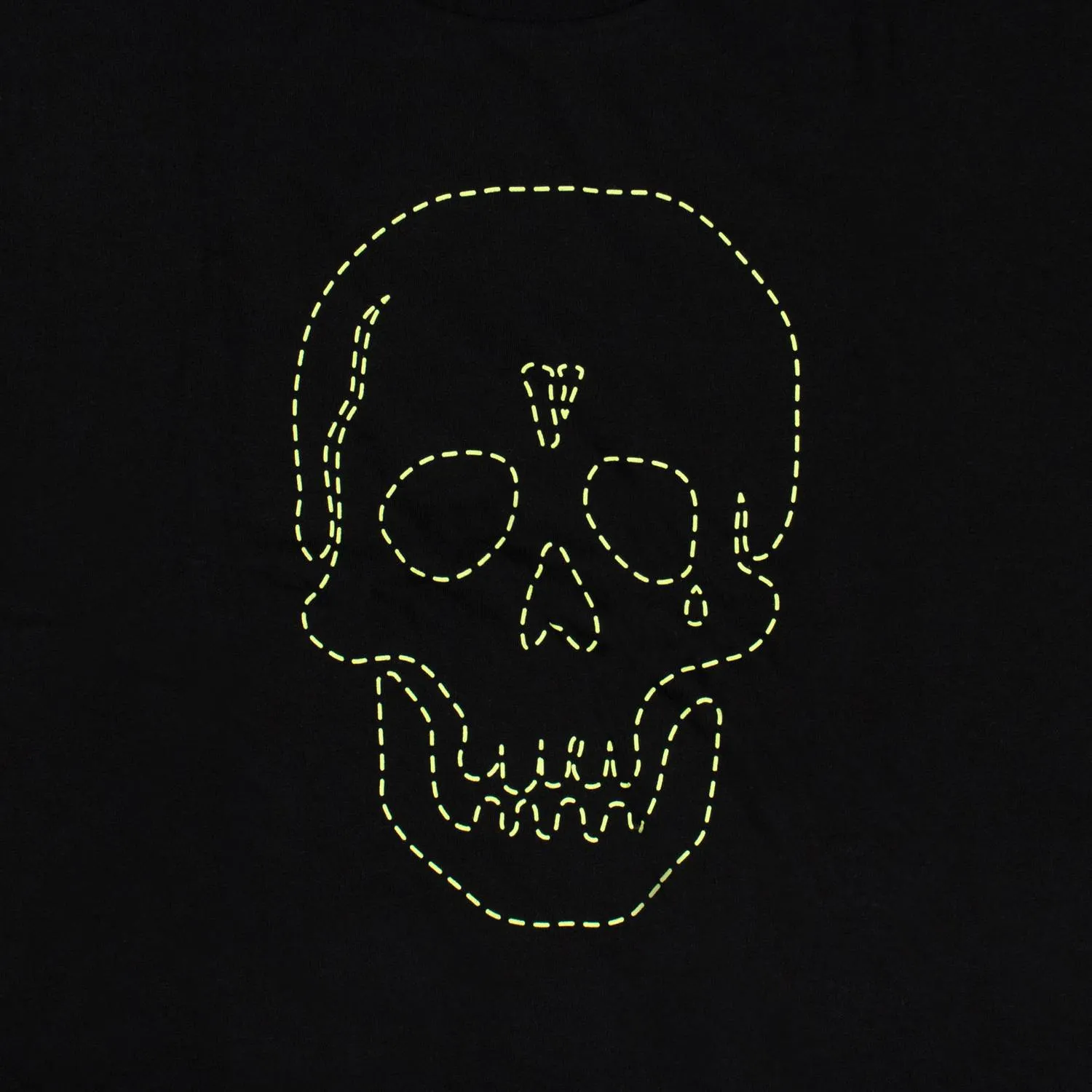 VLONE X NEIGHBORHOOD Green Skull Tee Black