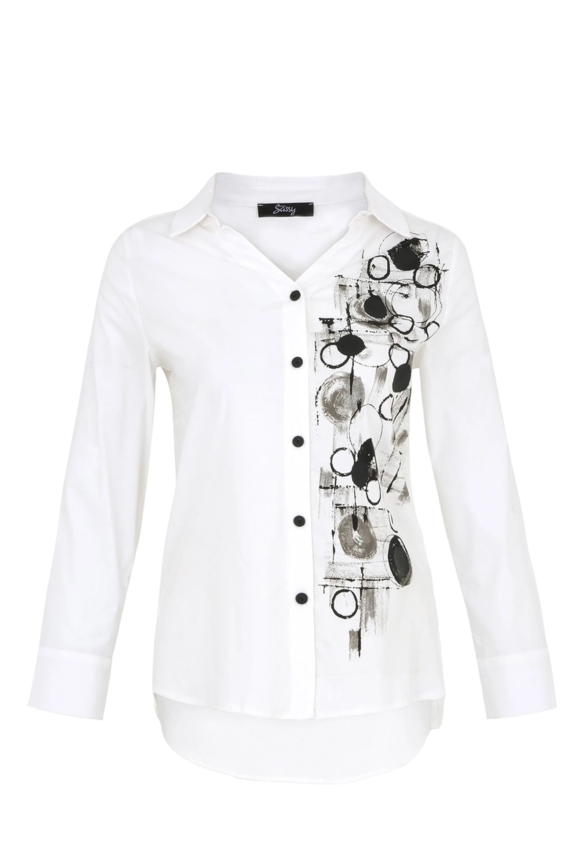 WHITE SHIRT WITH CIRCLES